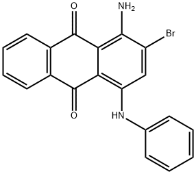 1-아미노-2-브로모-4-(페닐아미노)-9,10-안트라세네디온 구조식 이미지