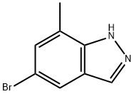 5-BROMO-7-METHYL-1H-INDAZOLE 구조식 이미지