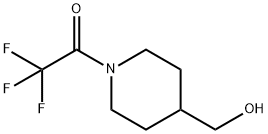 4-피페리딘메탄올,1-(트리플루오로아세틸)-(9CI) 구조식 이미지