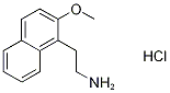 2-(2-methoxy-1-naphthyl)-1-ethanamine hydrochloride 구조식 이미지