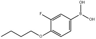 4-BUTOXY-3-FLUOROPHENYLBORONIC ACID Structure