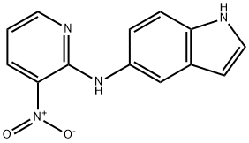 5-(3-nitropyrid-2-ylamino)-1H-indole 구조식 이미지