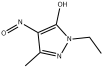 1H-Pyrazol-5-ol,  1-ethyl-3-methyl-4-nitroso- Structure