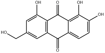 알로에모딘,7-하이드록시 구조식 이미지