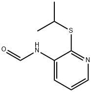 포름아미드,N-[2-[(1-메틸에틸)티오]-3-피리디닐]-(9CI) 구조식 이미지