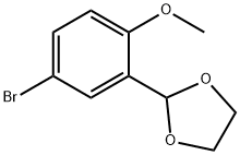 1-BROMO-3-(1,3-DIOXOLAN-2-YL)-4-METHOXYBENZENE Structure