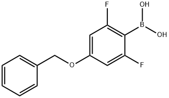 4-Benzyloxy-2,6-difluorophenylboronic acid 구조식 이미지