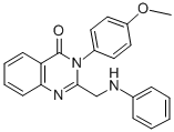 3-(4-METHOXYPHENYL)-2-[(PHENYLAMINO)METHYL]-4(3H)-QUINAZOLINONE Structure