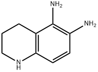 5,6-Quinolinediamine,  1,2,3,4-tetrahydro- 구조식 이미지