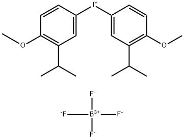 BIS(3-ISOPROPYL-4-METHOXY-PHENYL)-아이오도늄테트라플루오로보레이트 구조식 이미지
