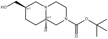 2-Boc-7-hydroxymethyl-octahydro-pyrido[1,2-a]pyrazine Structure