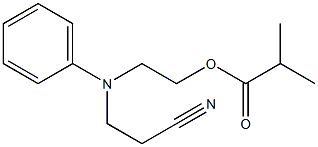 2-((2-cyanoethyl)(phenyl)amino)ethyl isobutyrate Structure