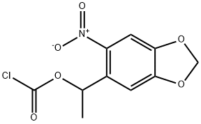 (R,S)-1-(3,4-(METHYLENEDIOXY)-6-NITROPHENYL)ETHYL CHLOROFORMATE Structure