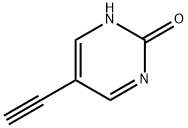 2(1H)-피리미디논,5-에티닐-(9CI) 구조식 이미지