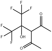 3-[2,2,2-Trifluoro-1-(trifluoromethyl)-1-hydroxyethyl]-2,4-pentanedione 구조식 이미지