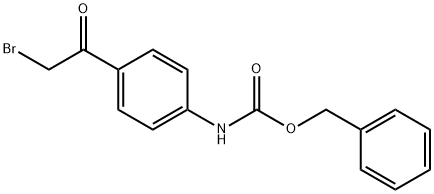 N-CBZ-4-(2-BROMO-아세틸)-아닐린 구조식 이미지