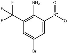 2-Amino-5-Bromo-3-Nitrobenzotrifluoride 구조식 이미지