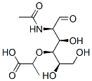 2-아세트아미도-4-O-(1-카르복시에틸)-2-데옥시글루코스 구조식 이미지