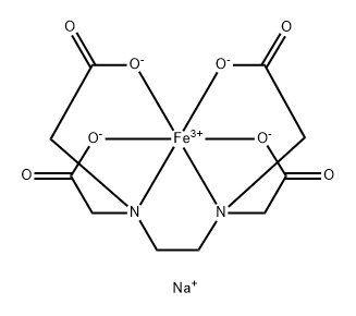 Ethylenediaminetetraacetic Acid Ferric Sodium Salt Structure