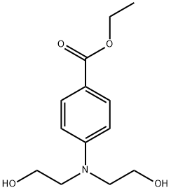 ETHYL-P-BIS(2-HYDROXYETHYL)AMINOBENZOATE Structure