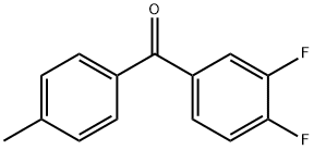 3,4-DIFLUORO-4'-METHYLBENZOPHENONE Structure