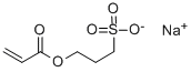 Sodium 3-sulphonatopropyl acrylate 구조식 이미지