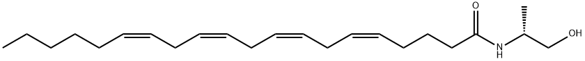 R(+)-ARACHIDONYL-1'-HYDROXY-2'-PROPYLAMIDE 구조식 이미지