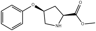 METHYL (2S,4S)-4-PHENOXY-2-PYRROLIDINECARBOXYLATE Structure