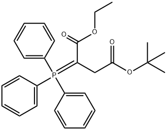 Butanedioic acid, 2-(triphenylphosphoranylidene)-, 4-(1,1-diMethylethyl) 1-ethyl ester Structure