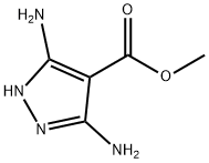 1H-Pyrazole-4-carboxylic  acid,  3,5-diamino-,  methyl  ester Structure