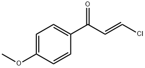 (αE)-β-클로로-4'-메톡시아크릴로페논 구조식 이미지