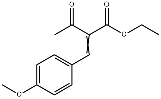 α-Acetyl-β-(4-methoxyphenyl)acrylic acid ethyl ester Structure