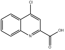 4-CHLOROQUINOLINE-2-CARBOXYLIC ACID 구조식 이미지