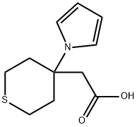 [4-(1H-pyrrol-1-yl)tetrahydro-2H-thiopyran-4-yl]acetic acid Structure