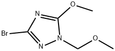 3-bromo-5-methoxy-1-(methoxymethyl)-1H-1,2,4-triazole 구조식 이미지