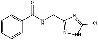 N-[(5-chloro-1H-1,2,4-triazol-3-yl)methyl]benzamide 구조식 이미지