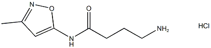 4-Amino-N-(3-methylisoxazol-5-yl)butanamide hydrochloride Structure