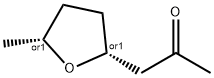 2-Propanone, 1-(tetrahydro-5-methyl-2-furanyl)-, cis- (9CI) Structure