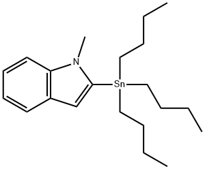 N-Methylindole-2-tributylstannane 구조식 이미지