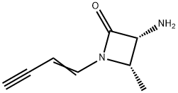 2-Azetidinone,3-amino-1-(1-buten-3-ynyl)-4-methyl-,cis-(9CI) 구조식 이미지