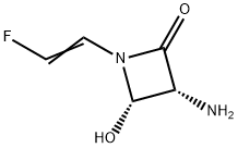 2-Azetidinone,3-amino-1-(2-fluoroethenyl)-4-hydroxy-,cis-(9CI) Structure