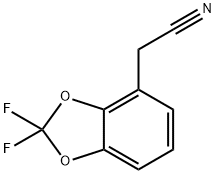 (2,2-Difluoro-benzo[1,3]dioxol-4-yl)acetonitrile 구조식 이미지
