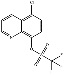 5-CHLORO-8-QUINOLINETRIFLUOROMETHANESUL& Structure