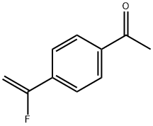 Ethanone, 1-[4-(1-fluoroethenyl)phenyl]- (9CI) Structure