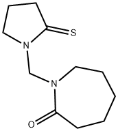 2H-Azepin-2-one,  hexahydro-1-[(2-thioxo-1-pyrrolidinyl)methyl]- 구조식 이미지