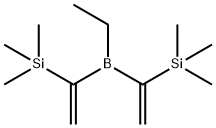 (1-(Ethyl[1-(trimethylsilyl)vinyl]boryl)vinyl)(trimethyl)silane Structure