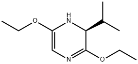 Pyrazine, 3,6-diethoxy-1,2-dihydro-2-(1-methylethyl)-, (S)- (9CI) Structure