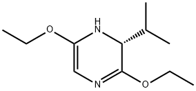 피라진,3,6-디에톡시-1,2-디히드로-2-(1-메틸에틸)-,(R)-(9CI) 구조식 이미지