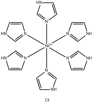 헥사키스(1H-이미다졸-N3)니켈(2+)디클로라이드 구조식 이미지