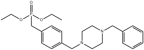 diethyl benzylpiperazinomethylbenzylphosphonate Structure